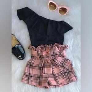 Girls outfit SHORTS ONLY top has been sold.